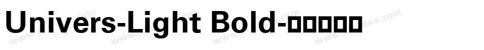 Univers-Light Bold字体转换